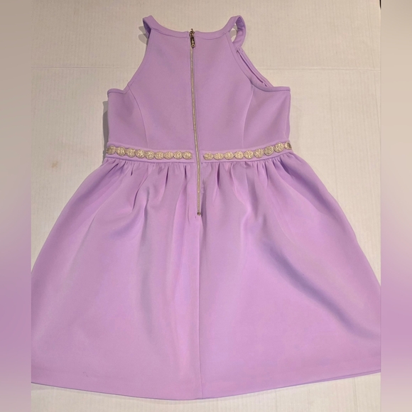 Lilly Pulitzer Evelyn Lilac Dress Girls Size L 8-10 - Picture 2 of 3
